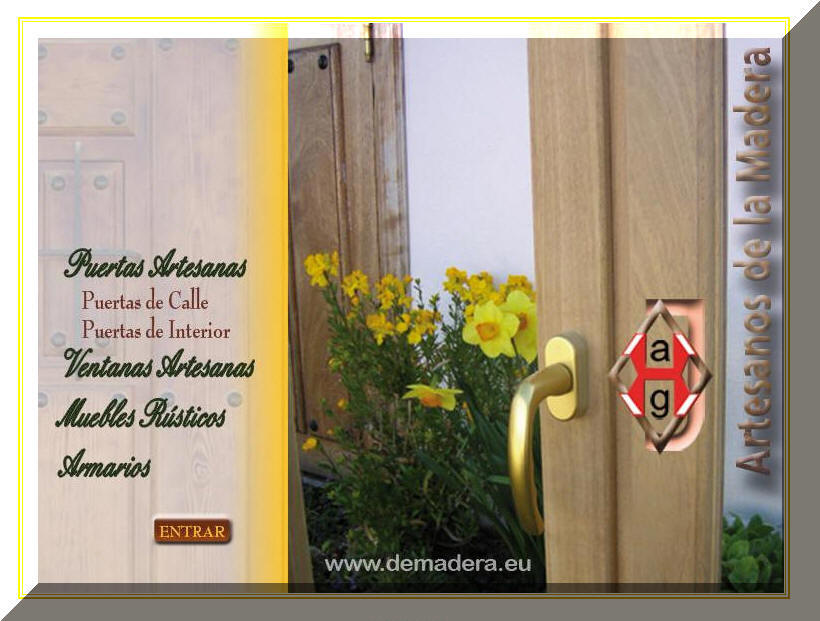 Puertas, ventanas y muebles artesanos DE MADERA